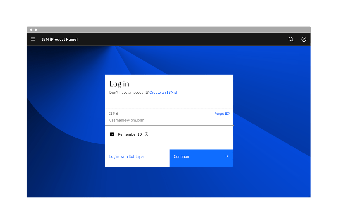 Example of a fluid input field and fluid button